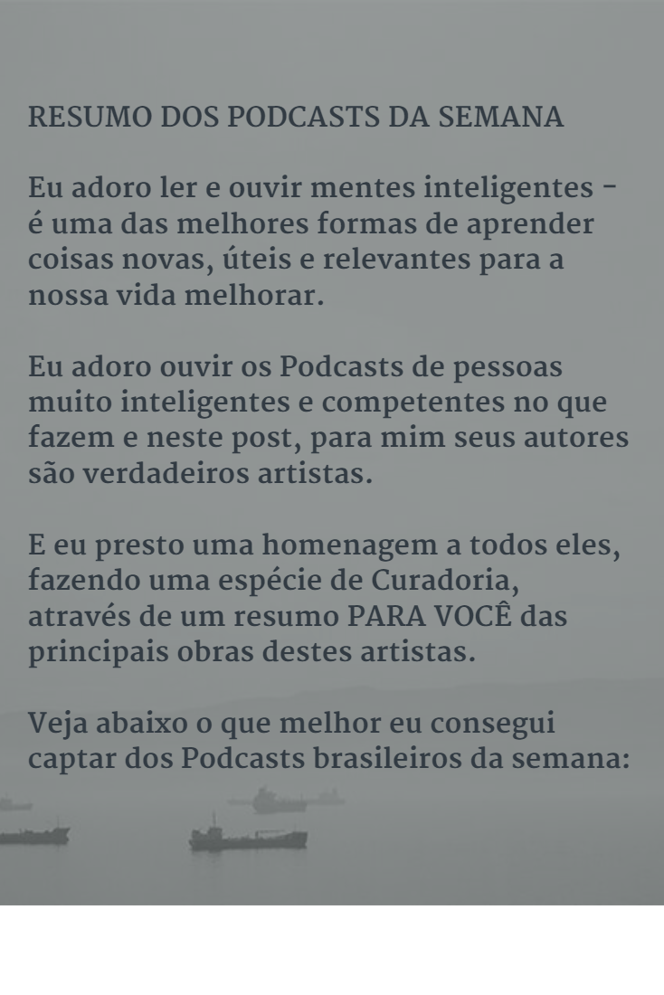 resumo podcasts